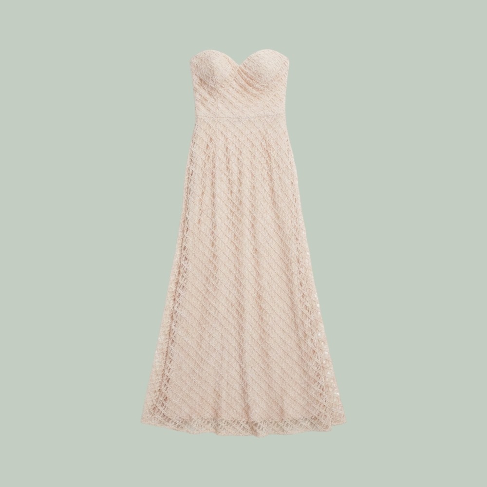 Nicole Miller NY Strapless Formal Gown-8 Elegant Evening Dress Floor Length